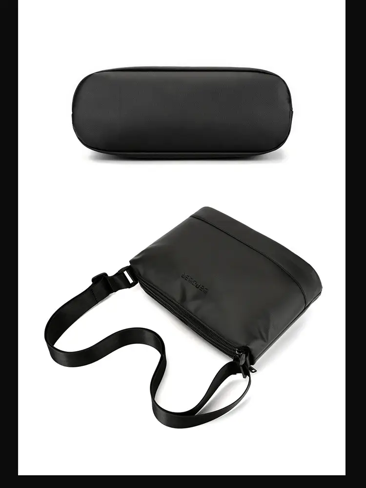Men's Lightweight Crossbody Bag Black Large Capacity — feature 24