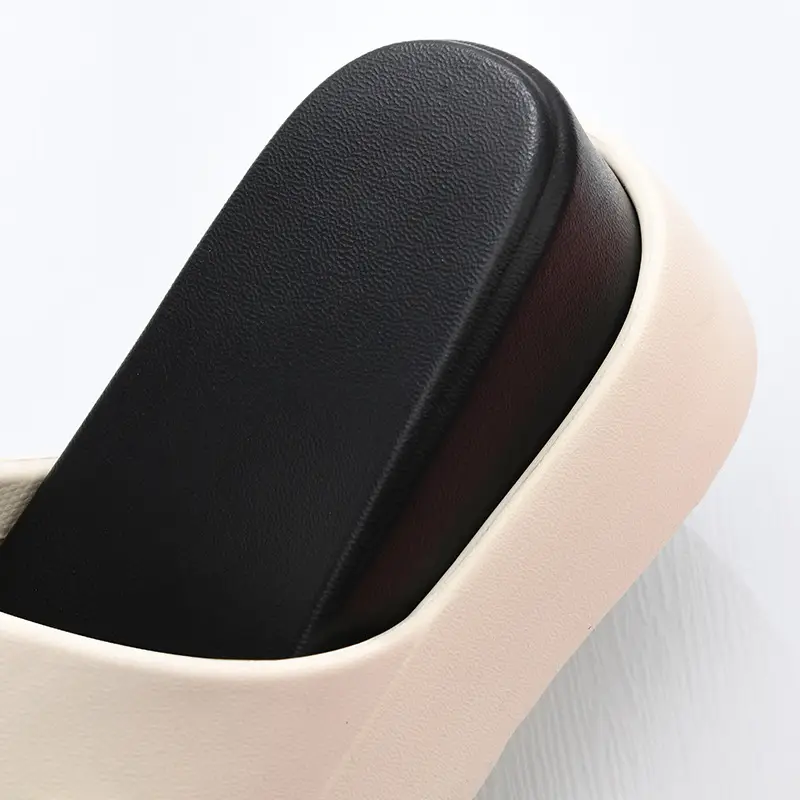 One-Word New Slippers Women's Non-Slip EVA Heightened Super Thick Bottom Home Fashion Super Soft Shit Feeling Inside and Outside Wear - Image 6