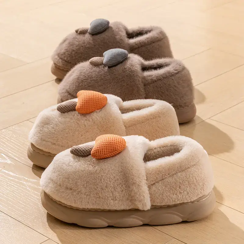 Women's Winter Mushroom Cotton Slippers Warm Non-Slip - Image 27