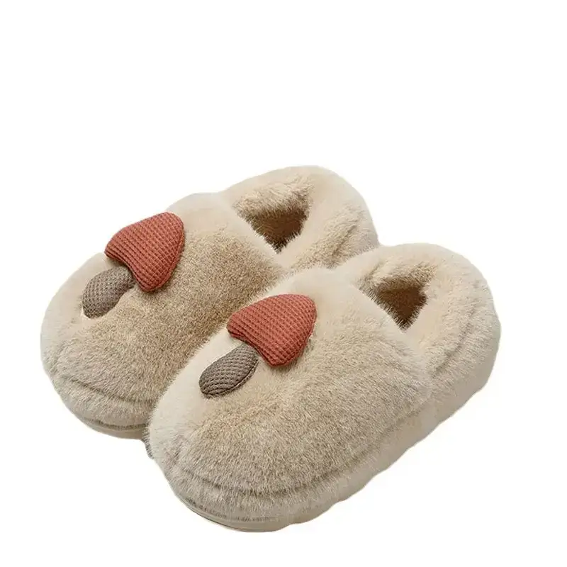 Women's Winter Mushroom Cotton Slippers Warm Non-Slip - Image 30
