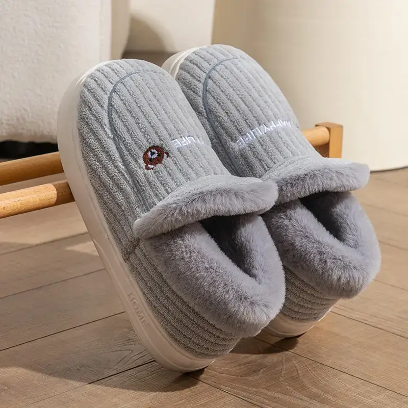 Women's Winter Mushroom Cotton Slippers Warm Non-Slip - Image 10