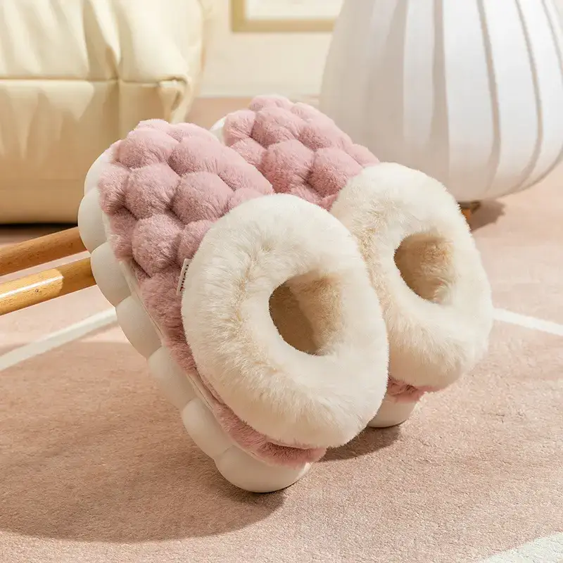 Women's Winter Mushroom Cotton Slippers Warm Non-Slip - Image 21