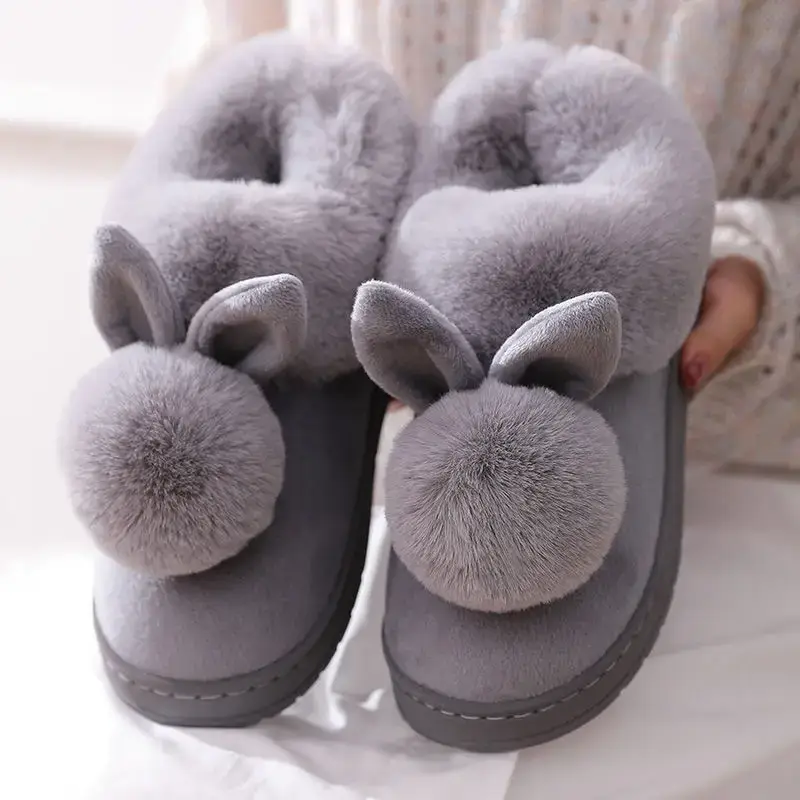 Women's Winter Mushroom Cotton Slippers Warm Non-Slip - Image 7