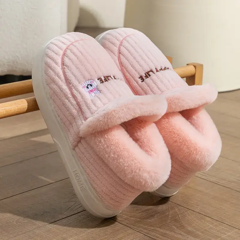 Women's Winter Mushroom Cotton Slippers Warm Non-Slip - Image 8