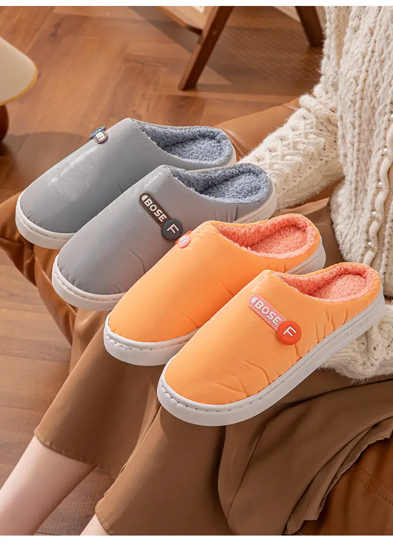 Pink Cotton Slippers for Men Women Warm Comfort — feature 14