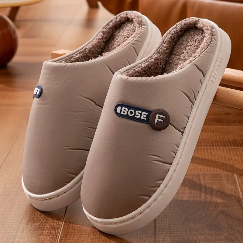 Pink Cotton Slippers for Men Women Warm Comfort - Image 4