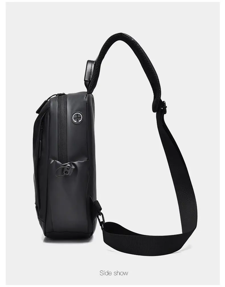 Men's Blue Multi-Compartment Crossbody Bag — feature 30
