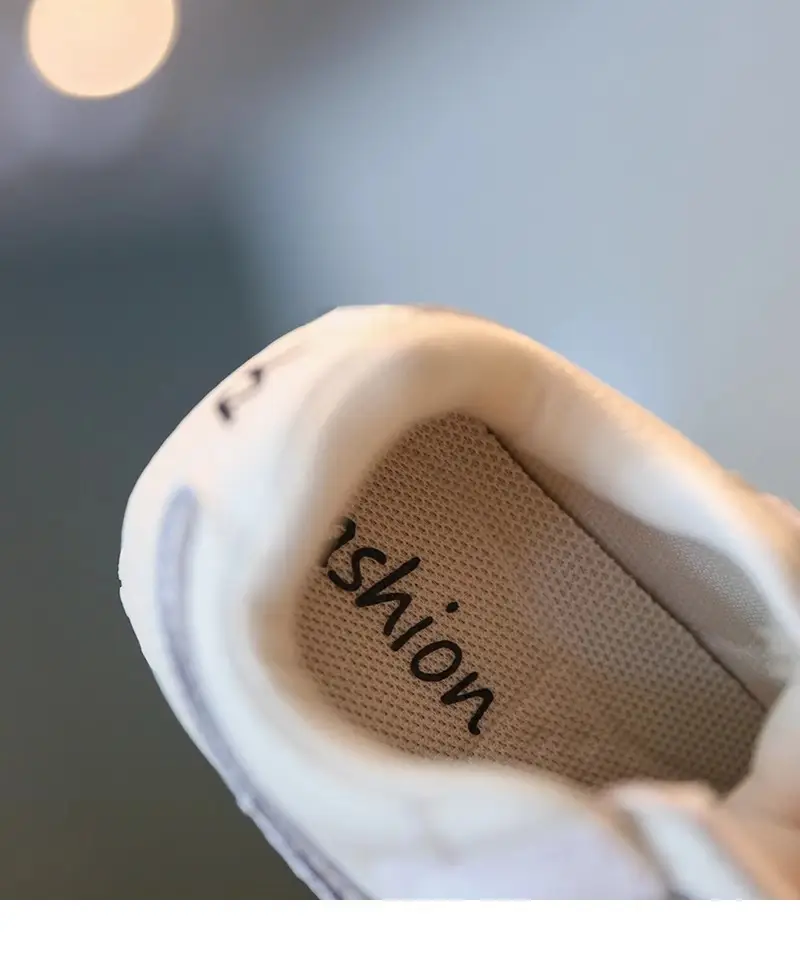 Baby Girls White Fleece Lined Toddler Shoes Spring Autumn — feature 14
