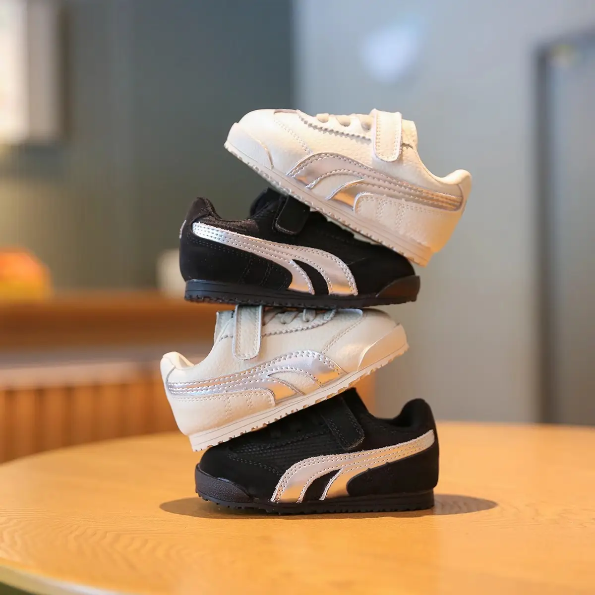 Baby Girls White Fleece Lined Toddler Shoes Spring Autumn — feature 16