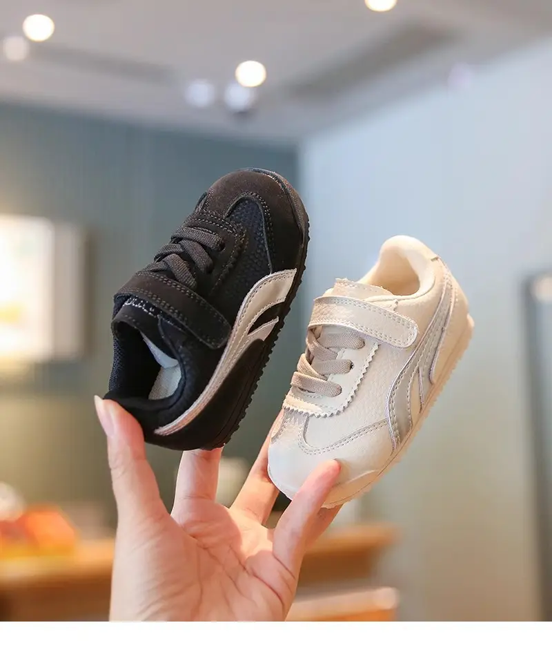 Baby Girls White Fleece Lined Toddler Shoes Spring Autumn — feature 4