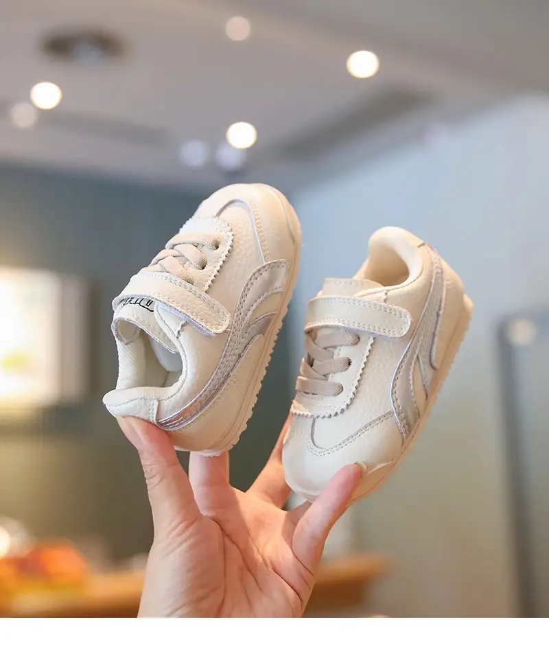 Baby Girls White Fleece Lined Toddler Shoes Spring Autumn — feature 8