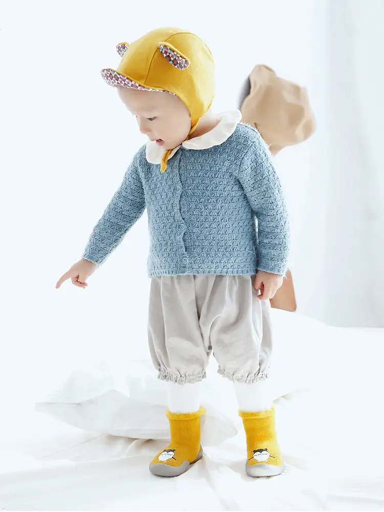 2024 Winter New Baby Floor Socks & Shoes Fleece Lined Non-Slip