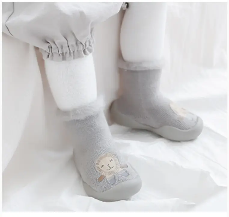 2024 Winter New Baby Floor Socks & Shoes Fleece Lined Non-Slip — feature 14