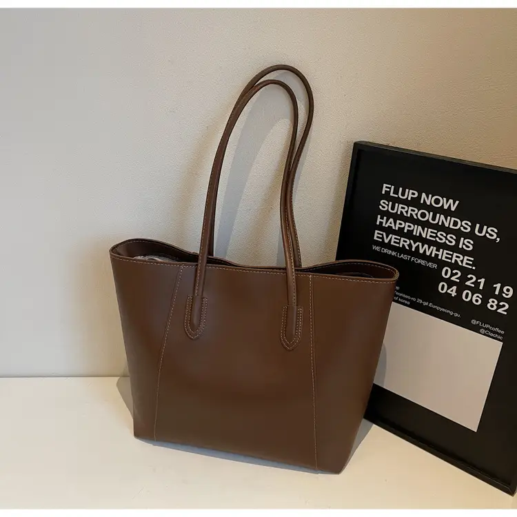 Women Large Capacity Red Tote Bag Shoulder Handbag