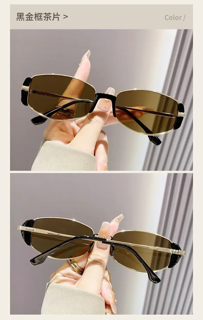 Women's Modern Retro Brown Cat Eye Sunglasses β feature 5