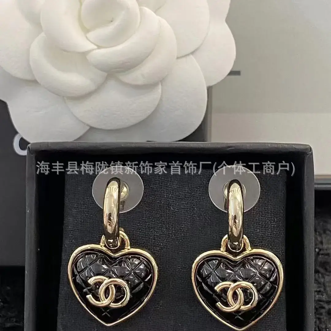 Double C Earrings Pearl Bow High End 925 Gold - Image 21