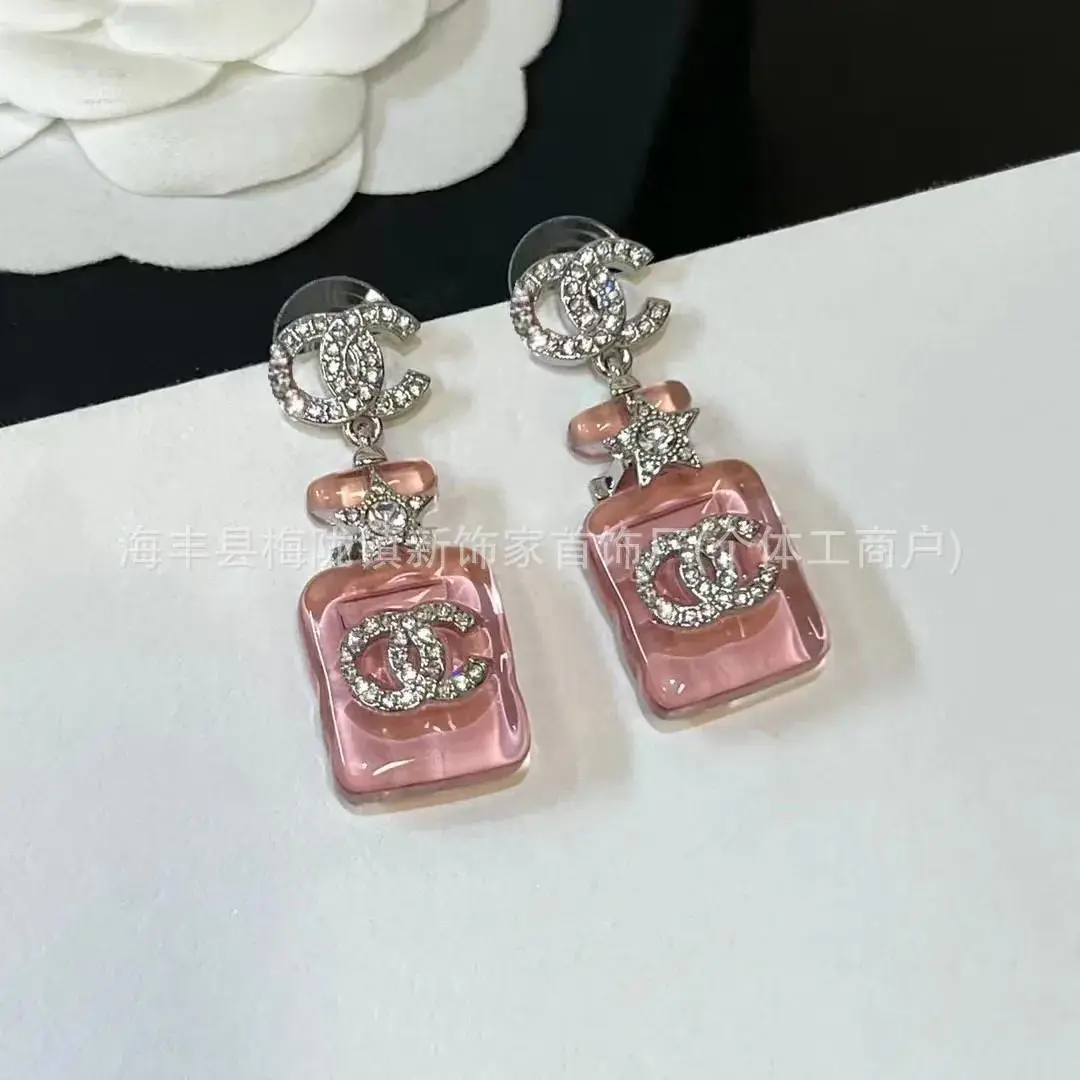 Double C Earrings Pearl Bow High End 925 Gold - Image 33