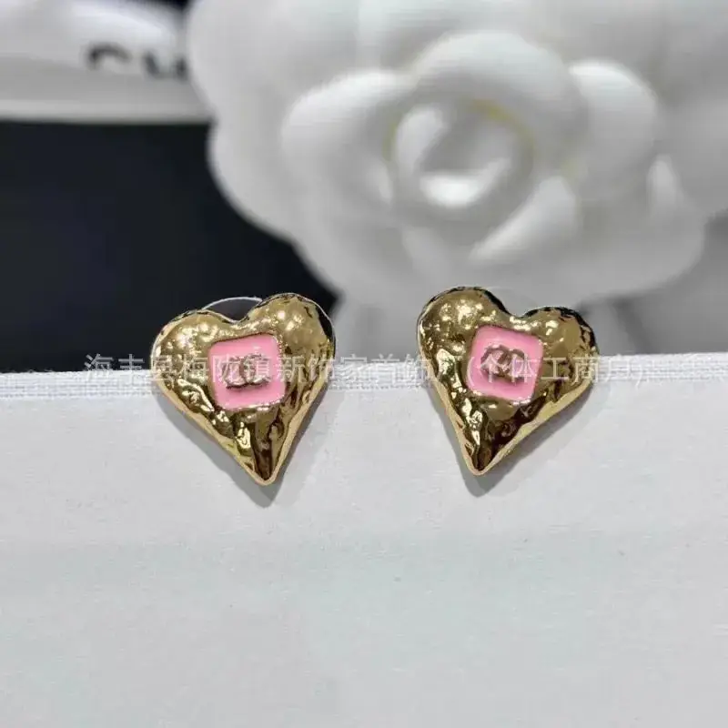 Double C Earrings Pearl Bow High End 925 Gold - Image 37