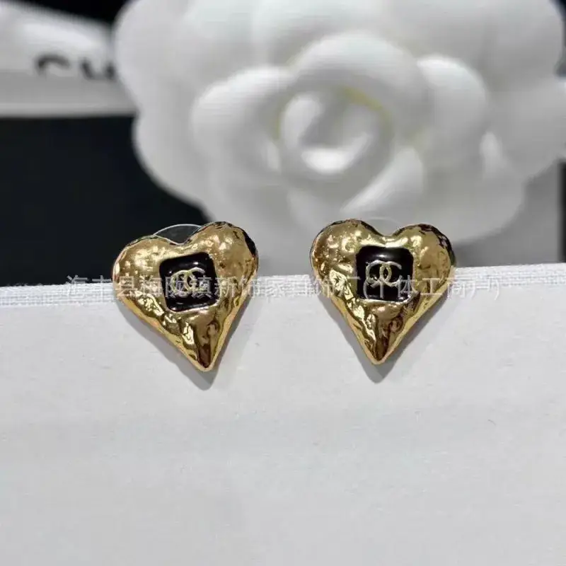 Double C Earrings Pearl Bow High End 925 Gold - Image 38