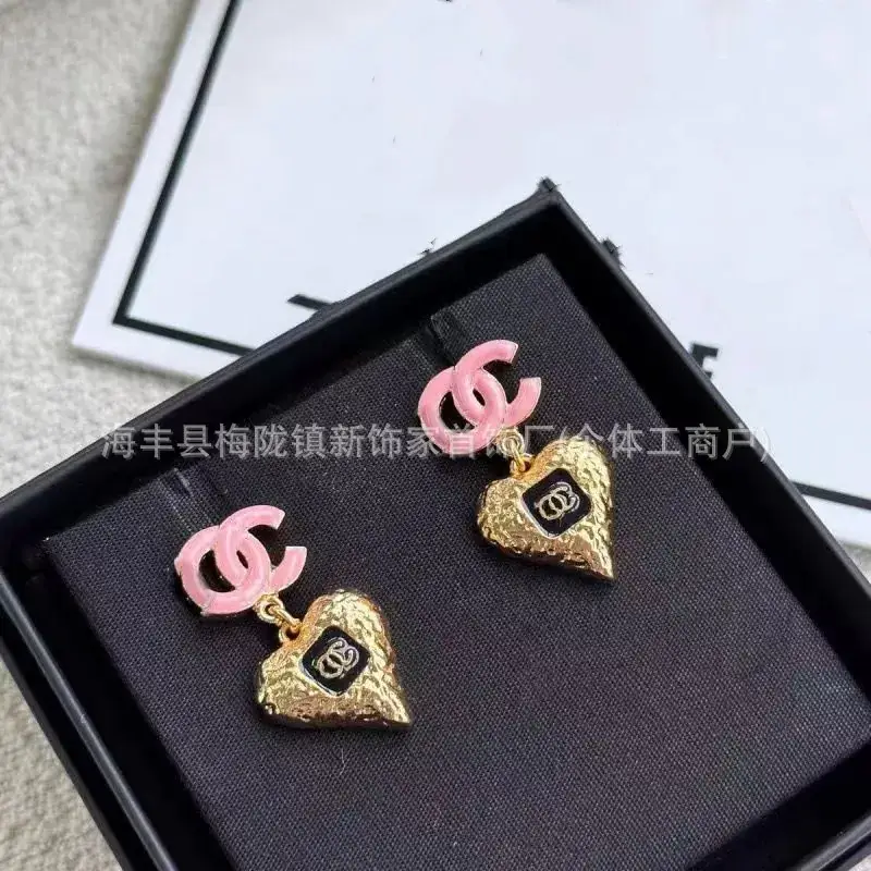 Double C Earrings Pearl Bow High End 925 Gold - Image 39