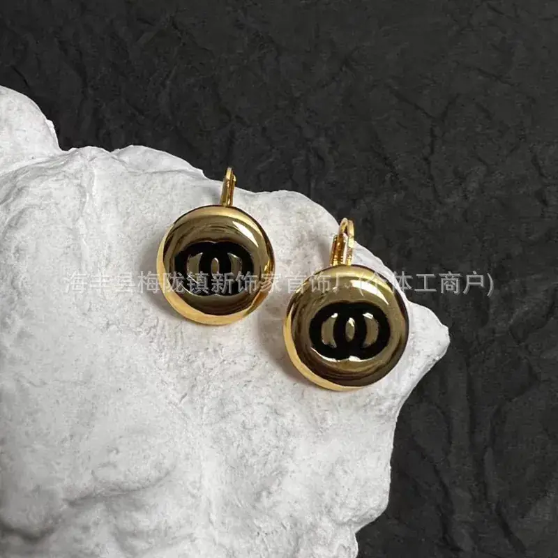 Double C Earrings Pearl Bow High End 925 Gold - Image 50