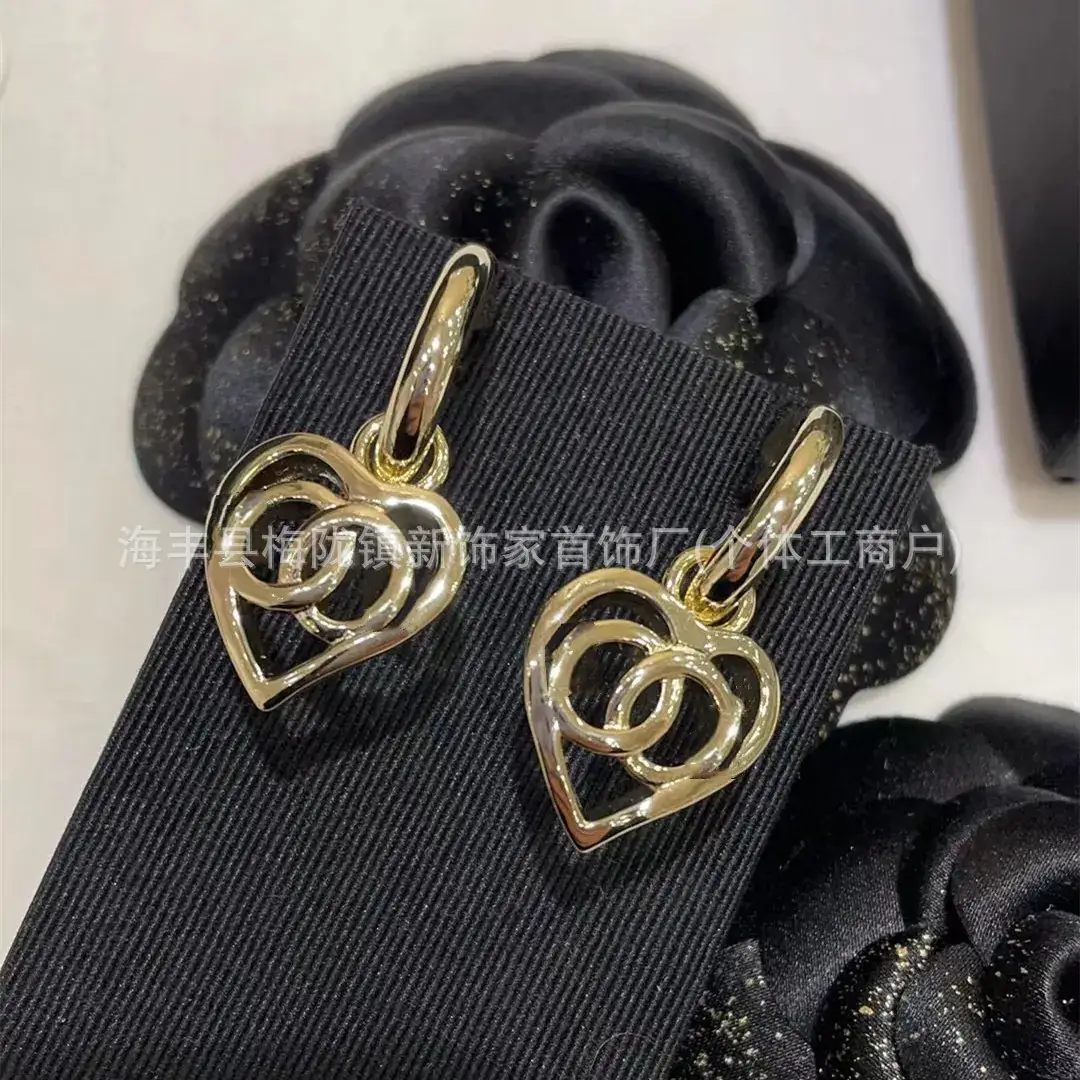 Double C Earrings Pearl Bow High End 925 Gold - Image 55