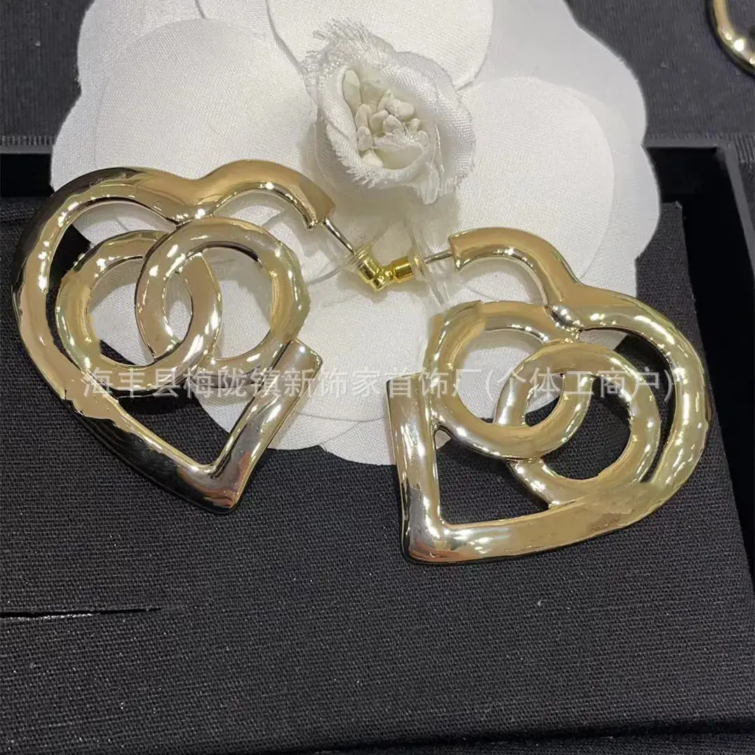 Double C Earrings Pearl Bow High End 925 Gold - Image 56