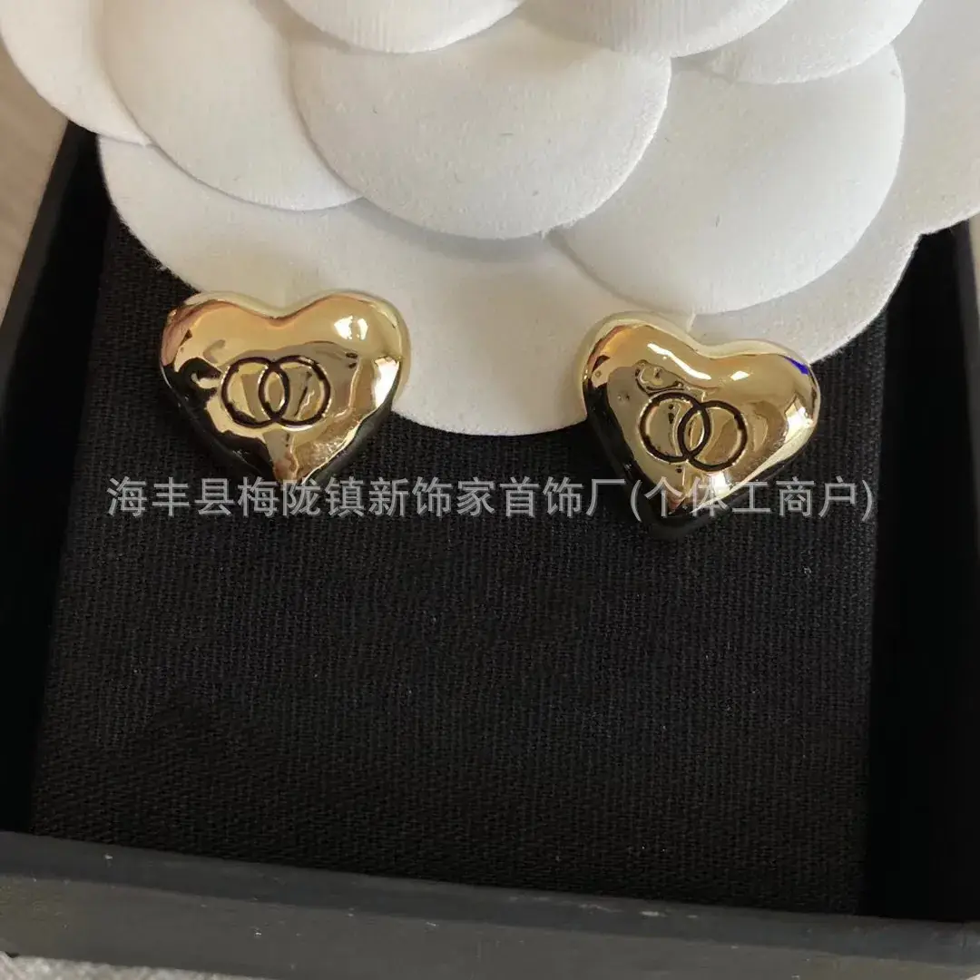 Double C Earrings Pearl Bow High End 925 Gold - Image 62
