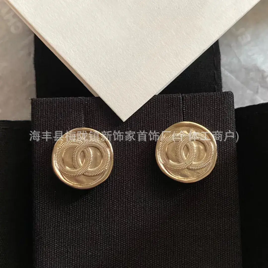 Double C Earrings Pearl Bow High End 925 Gold - Image 64