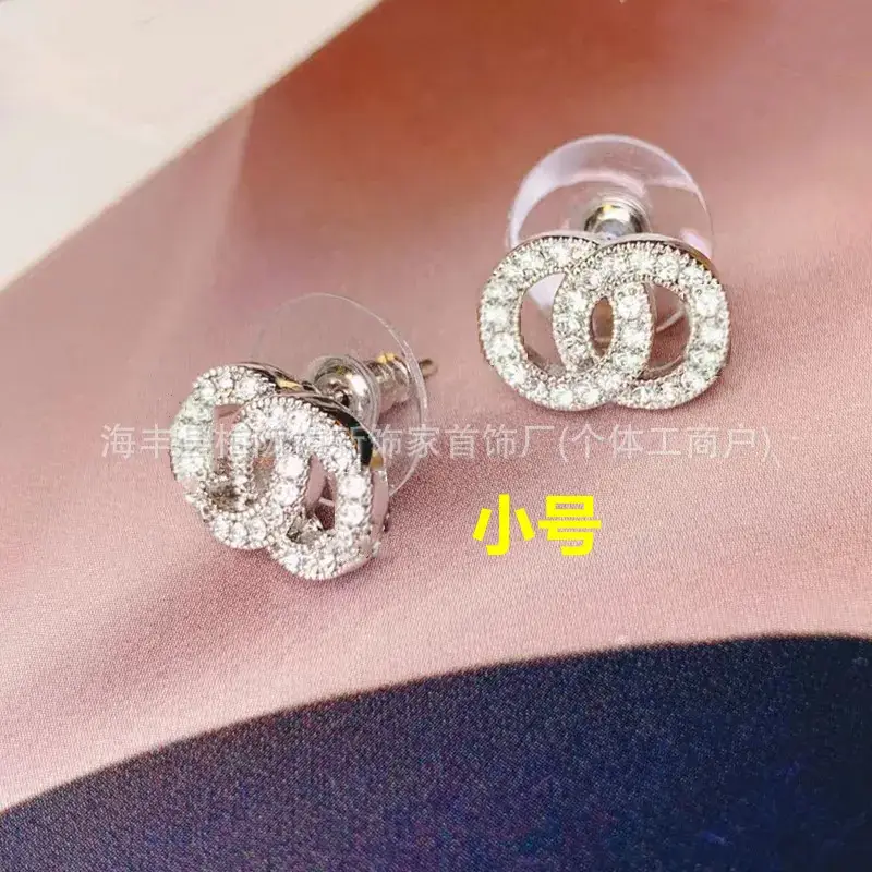 Double C Earrings Pearl Bow High End 925 Gold - Image 67