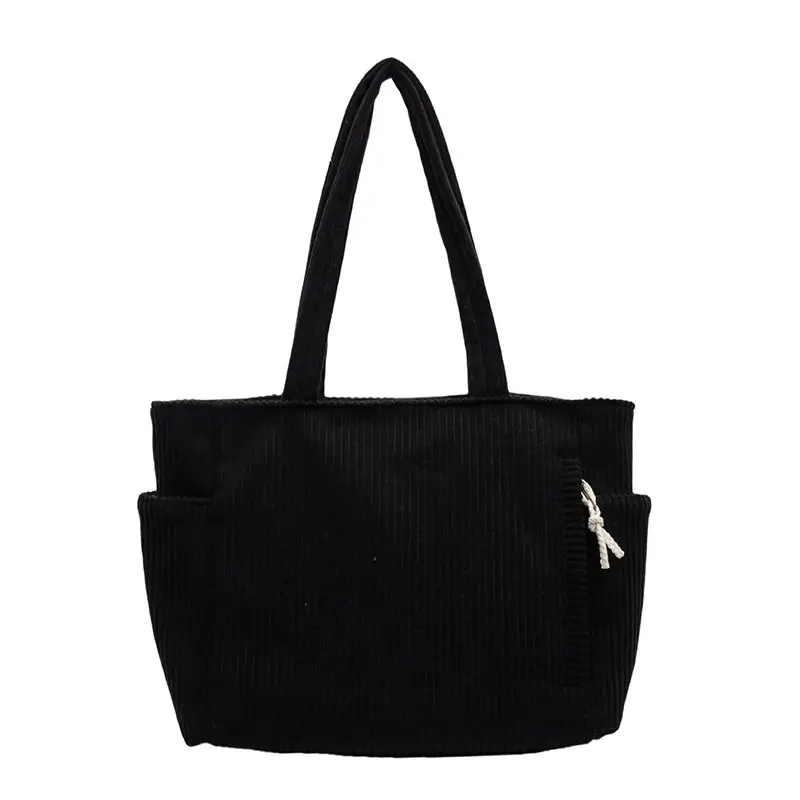 Green Corduroy Tote Bag for Women Cross Border Trade Student Commuter