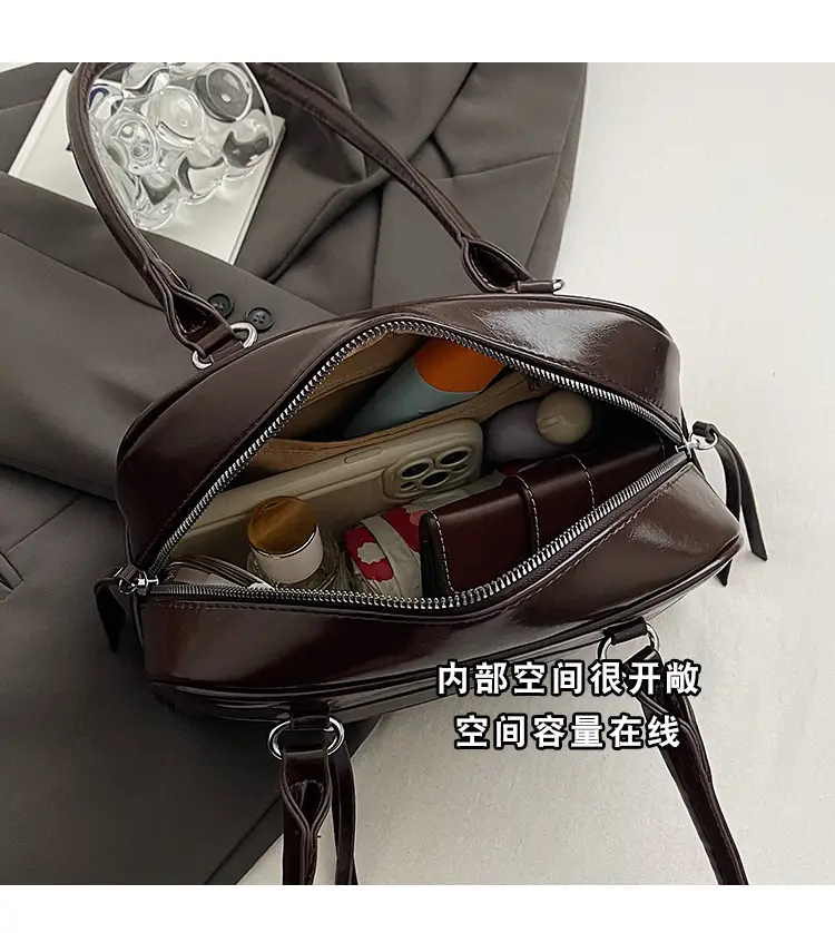 Brown Textured Shoulder Bag for Women 2024 — feature 10