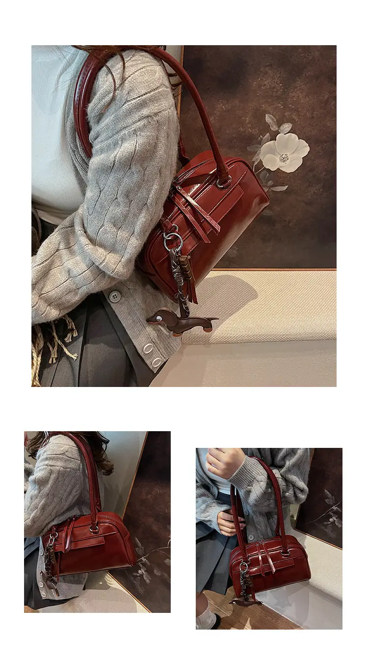 Brown Textured Shoulder Bag for Women 2024 — feature 13