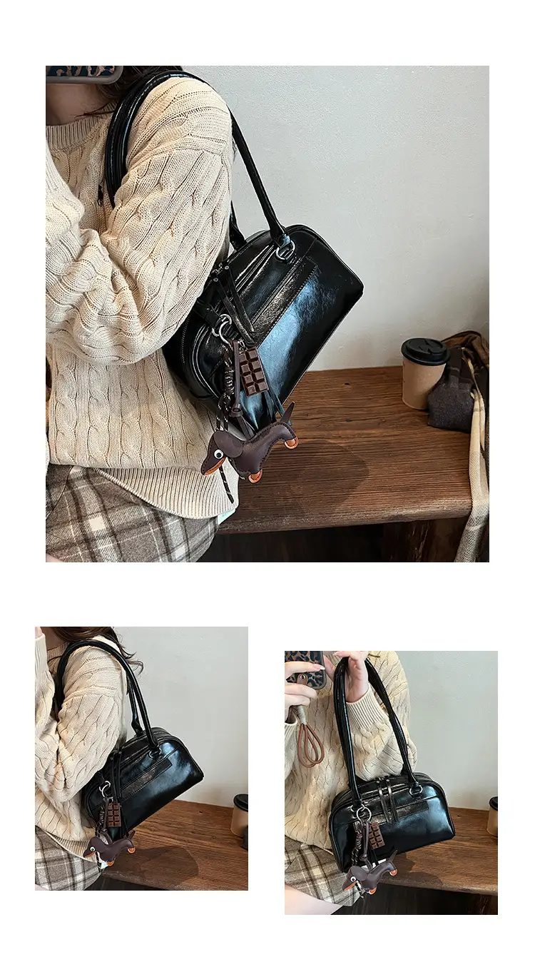 Brown Textured Shoulder Bag for Women 2024 — feature 14