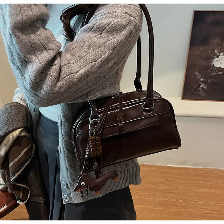 Brown Textured Shoulder Bag for Women 2024 — feature 20