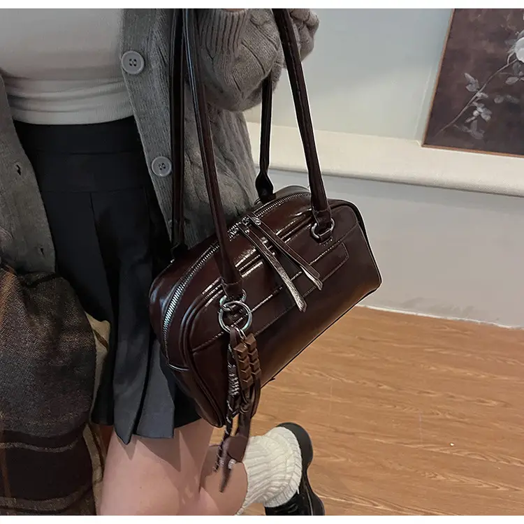 Brown Textured Shoulder Bag for Women 2024 — feature 22