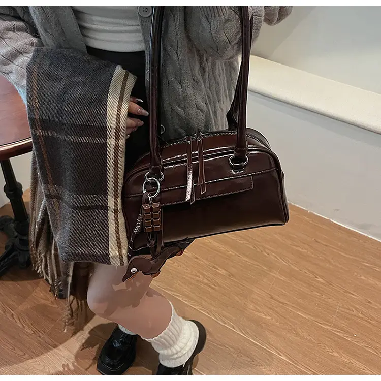 Brown Textured Shoulder Bag for Women 2024 — feature 23