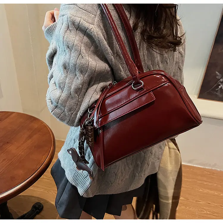 Brown Textured Shoulder Bag for Women 2024 — feature 25