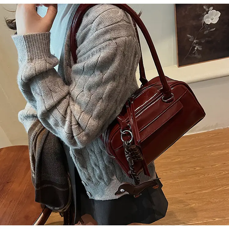 Brown Textured Shoulder Bag for Women 2024 — feature 27