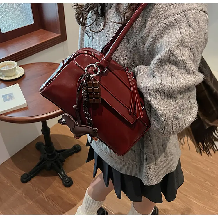 Brown Textured Shoulder Bag for Women 2024 — feature 29