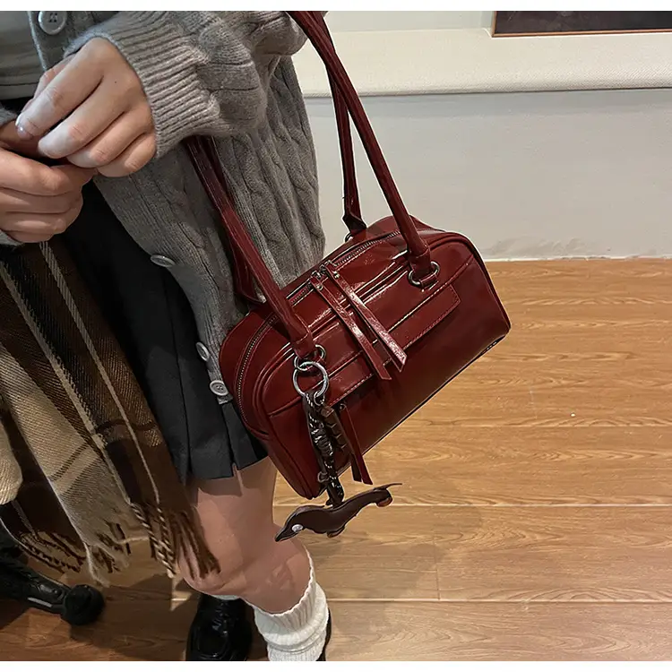 Brown Textured Shoulder Bag for Women 2024 — feature 30