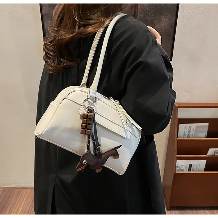 Brown Textured Shoulder Bag for Women 2024 — feature 34