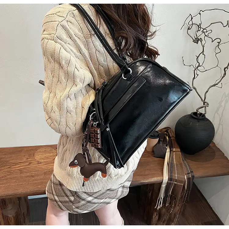 Brown Textured Shoulder Bag for Women 2024 — feature 39