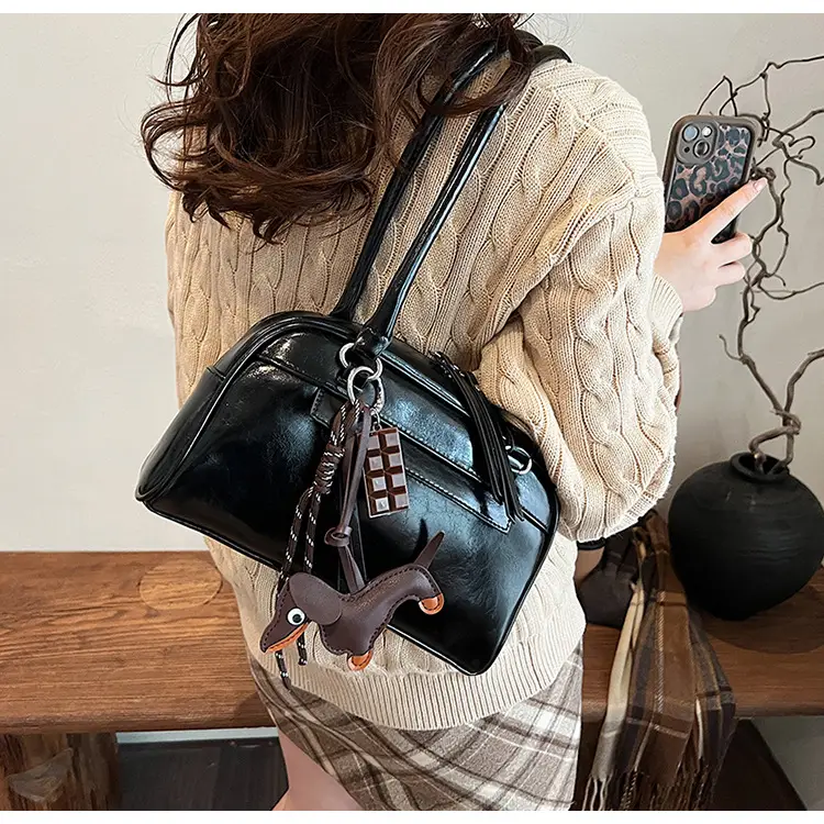 Brown Textured Shoulder Bag for Women 2024 — feature 40
