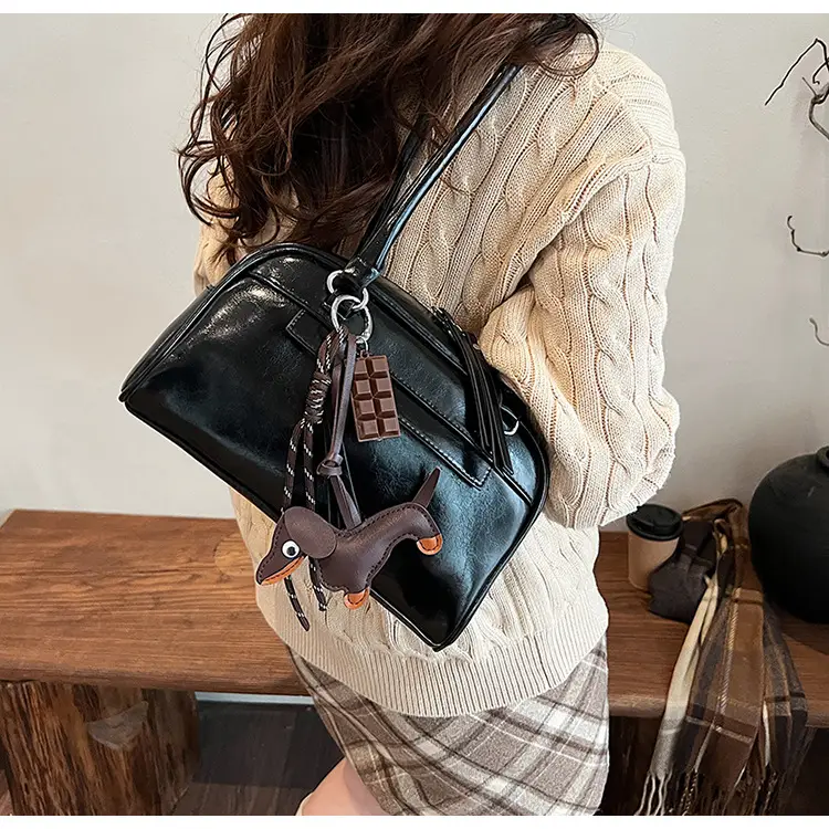Brown Textured Shoulder Bag for Women 2024 — feature 41