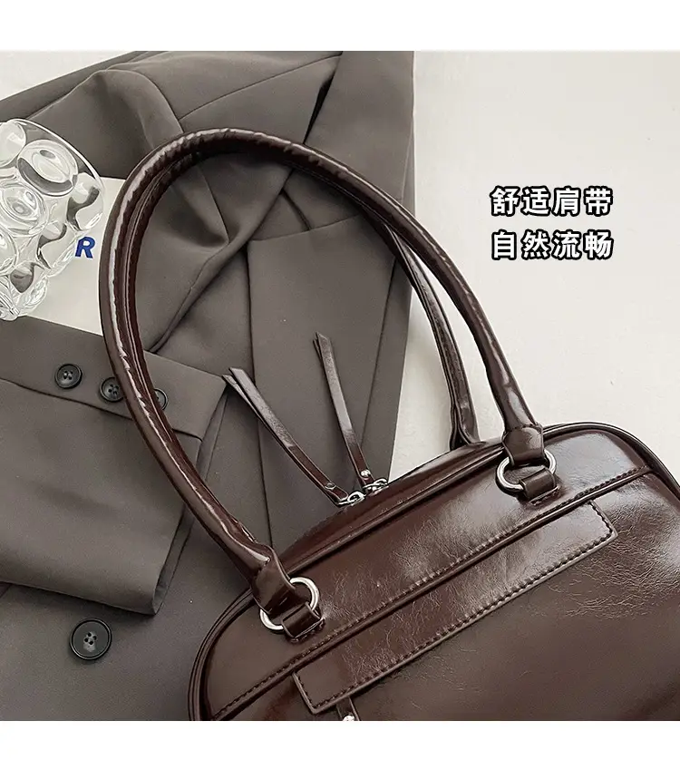 Brown Textured Shoulder Bag for Women 2024 — feature 5