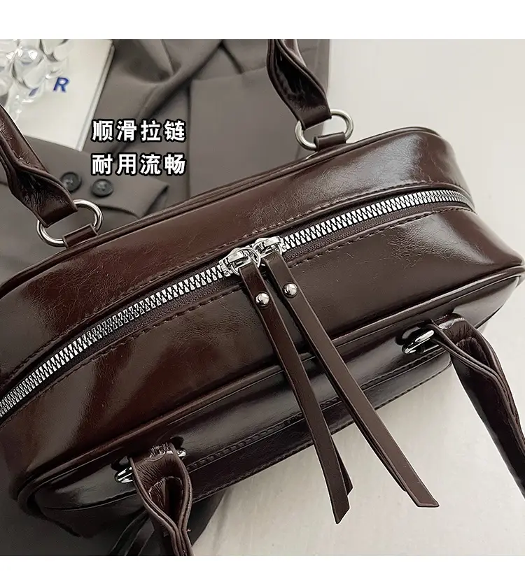 Brown Textured Shoulder Bag for Women 2024 — feature 6