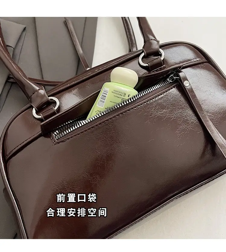 Brown Textured Shoulder Bag for Women 2024 — feature 9