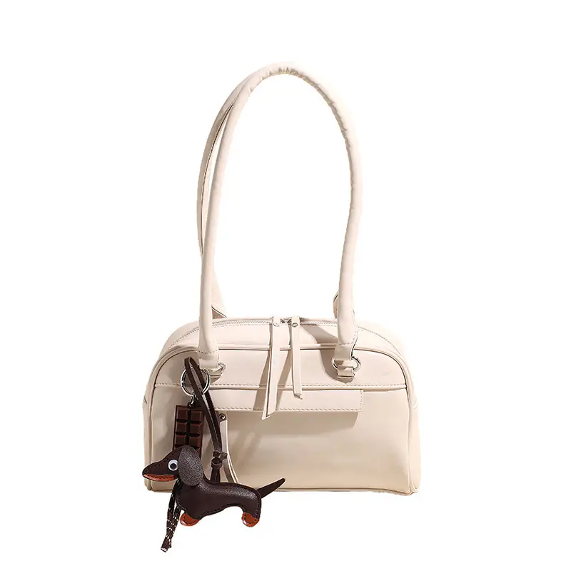 Brown Textured Shoulder Bag for Women 2024 - Image 2