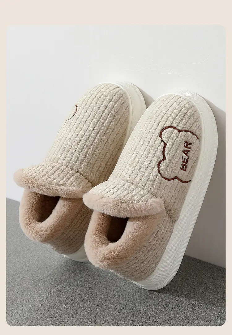 All-Inclusive Cotton Slippers for Women, Winter 2024, Indoor Thick-Soled Fleece-Lined Warm Cotton Shoes for Winter Home Leisure — feature 10